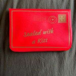 Cute red makeup bag